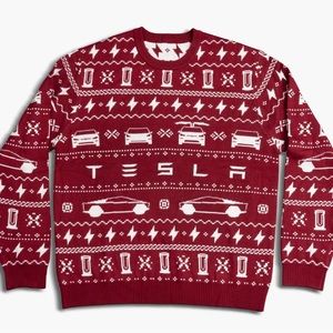 🔥NEW🔥Tesla Model X-mas Sweater Size Large | Tesla Christmas Sweater Authentic!